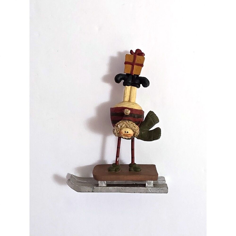 Blossom Bucket Suzi Figure Snowman Handstand on Sled